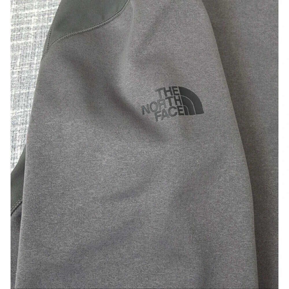 THE NORTH FACE Flash Dry XD 1/2 Zip Pullover Fleece Gray Jacket Men's L SEE DESC